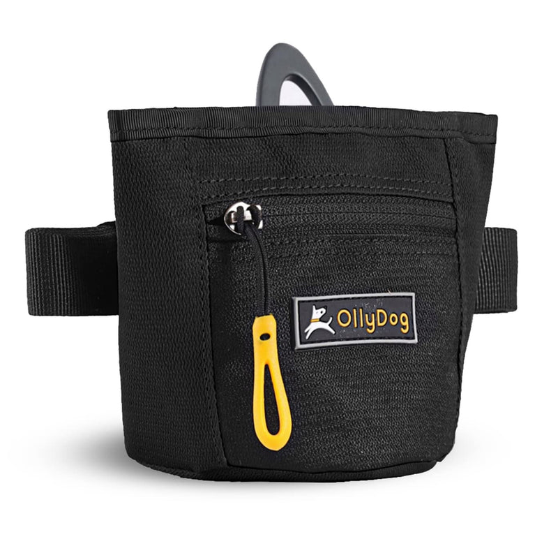 OllyDog Goodie Treat Bag, Dog Treat Pouch, Waist Belt Clip for Hands-Free Training, Magnetic Closure, Dog Training and Behavior Aids, Three Ways to Wear Raven - BeesActive Australia