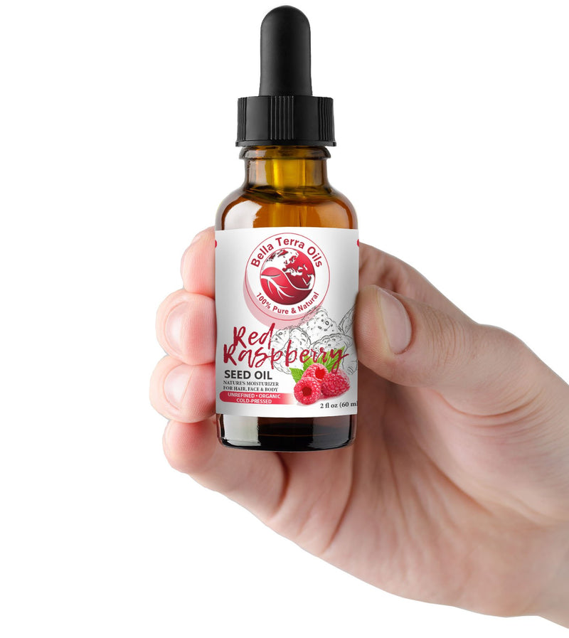 NEW Red Raspberry Seed Carrier Oil. 2oz. Cold-pressed. Unrefined. Organic. 100% Pure. Non-comedogenic. Hexane-free. Repairs Damaged Dry Skin. Natural Moisturizer. For Sensitive Skin, Hair, Nails. - BeesActive Australia