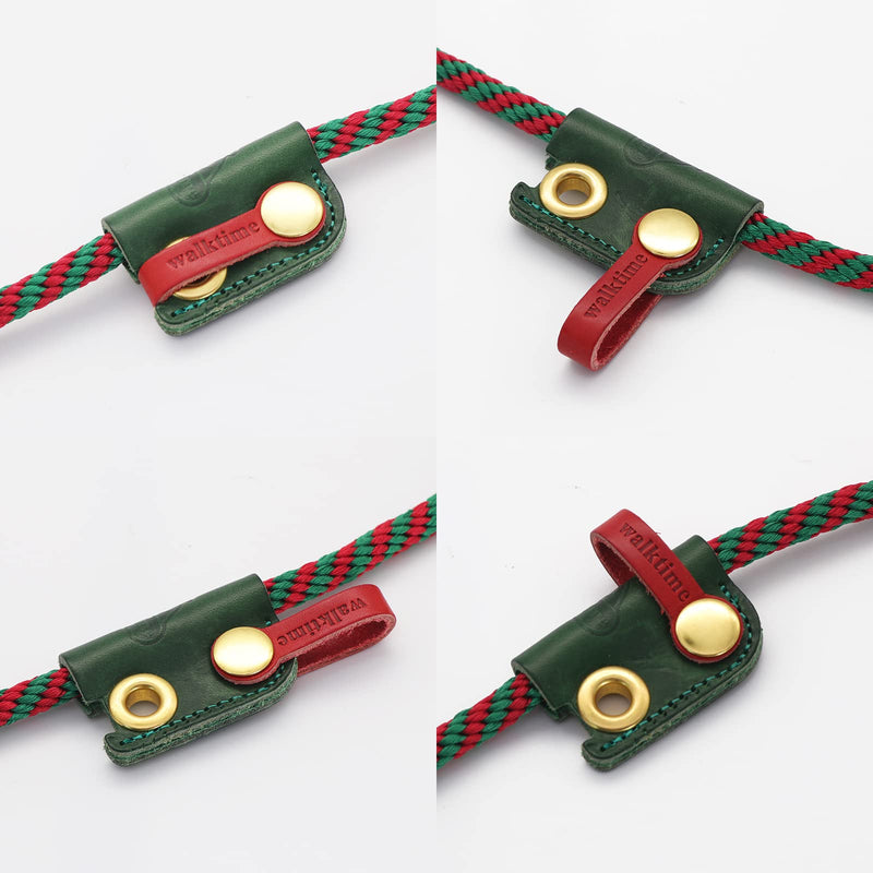 Slip Lead Dog Leash,Dog Harness and Leash Set for Walking - Head Collar with Rope Leash for Pulling - DIY Dog Scarf 6ft Dog Leash x 1/4in Thick Green Slider - BeesActive Australia