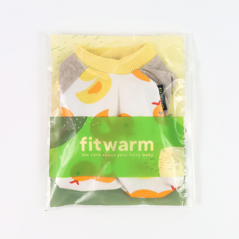 Fitwarm® Cute Duck Dog Pajamas Dog Clothes Dog Jumpsuit Pet Cat Pjs Medium (Chest16" Back12") - BeesActive Australia