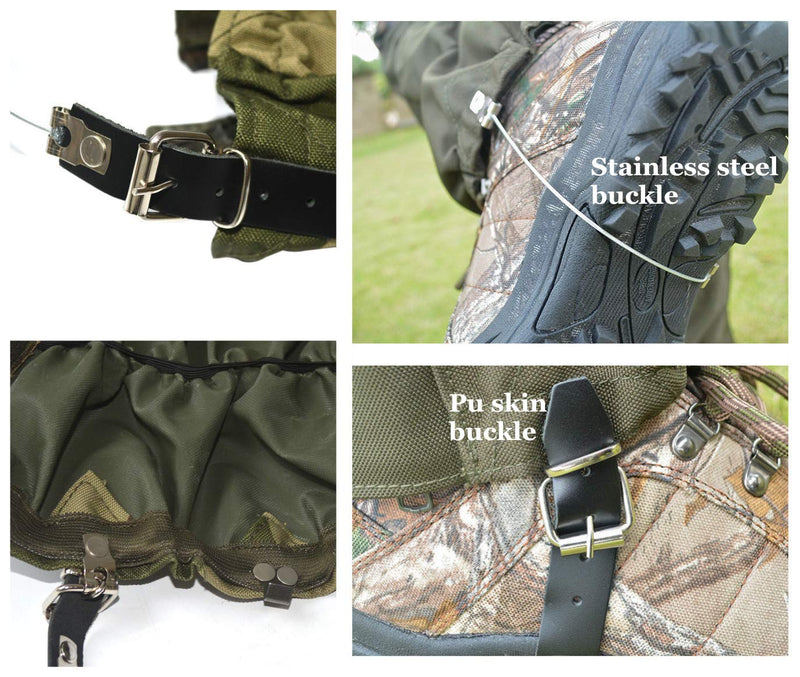 JJZS Gaiters for Hiking, Lightweight Trail Running Gaiters, Waterproof Snow Gaiters for Shoes and Boots, Adjustable Leg Gaiters for Hunting, Boot Gator, Hiking Gaiters for Men Women - BeesActive Australia