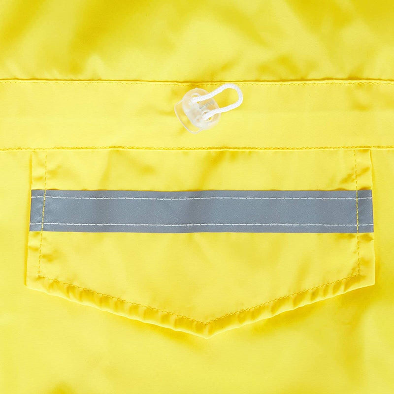 Dog Raincoat Jacket, Pet Rain Slicker with Hood, Medium (18.2 x 16.9 in, Yellow) - BeesActive Australia