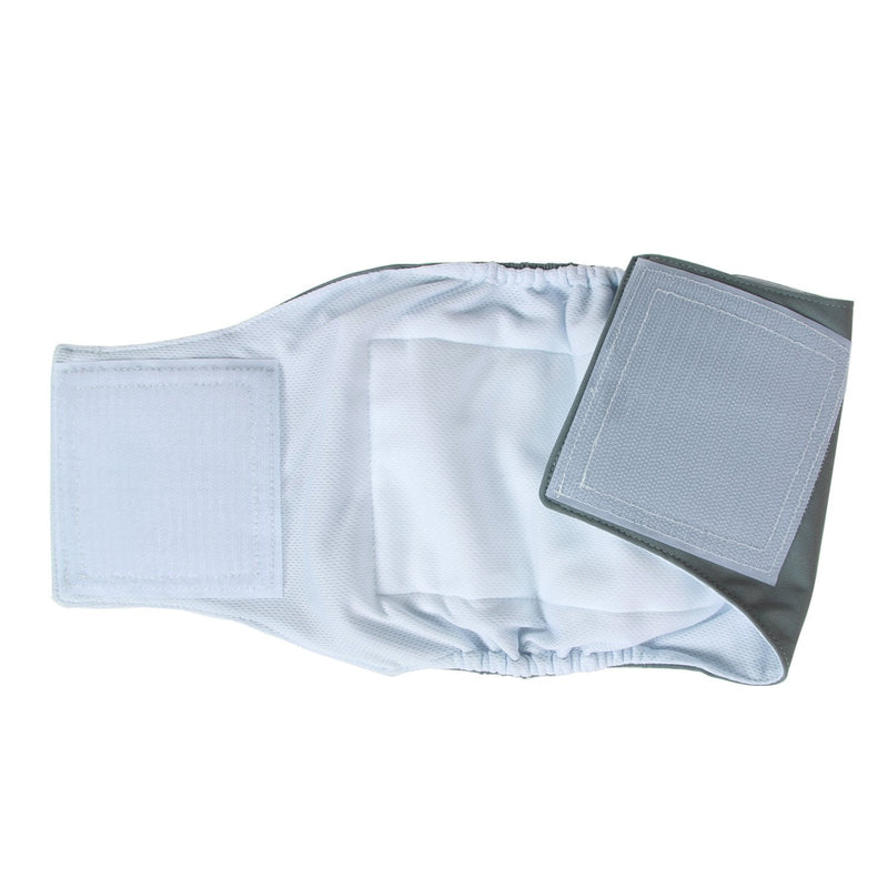 Teamoy 4 Pcs Reusable Wrap Diapers for Male Dogs, Washable Puppy Belly Band M(13"-16"Waist) Black+ Gray+ Green+ Purple - BeesActive Australia