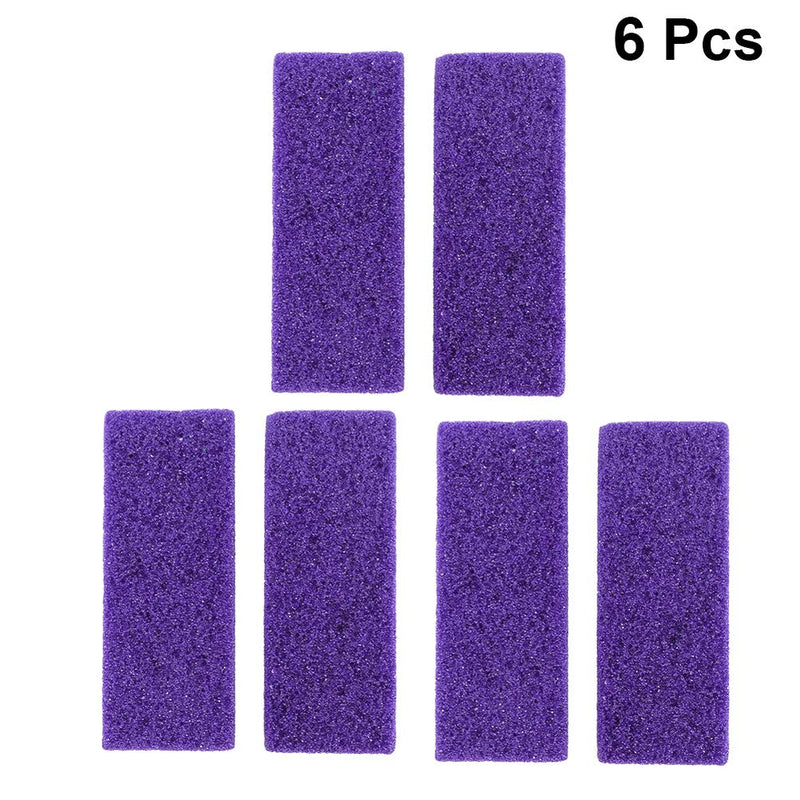 Milisten 6pcs Pumice Stone Lava Pedicure Tools Double Side Hard Skin Remover for Hands Foot File Exfoliation (Purple) - BeesActive Australia