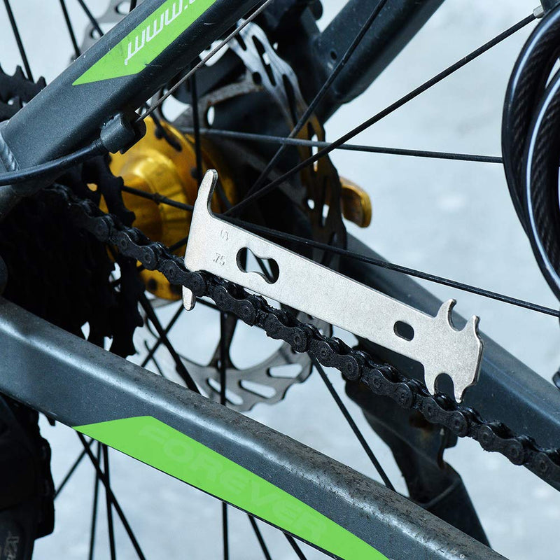 A AKRAF Bike Link Plier + Chain Breaker Splitter Tool + Chain Checker + 3 Pairs Bicycle Missing Links, Bike Link Opener Closer Plier Chain Cutter Connector Wear Indicator Tool (New Version) - BeesActive Australia