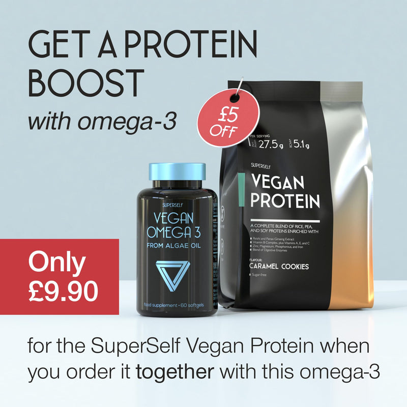 Vegan Omega 3 Capsules - High Strength DHA from Algae Oil 500mg - Algae Omega 3 Vegan with Flaxseed Oil, Astaxanthin, Vitamin E - 60 Easy to Swallow Softgel Tablets - Sustainable Vegetarian Supplement - BeesActive Australia