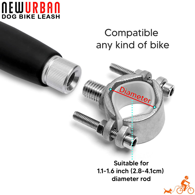 NEWURBAN - Dog Bike Leash - Easy Installation Removal - Hand Free Dog Bicycle - Exerciser Leash - for Exercising - Training Jogging - Cycling and Outdoor - Safe with Pets - BeesActive Australia