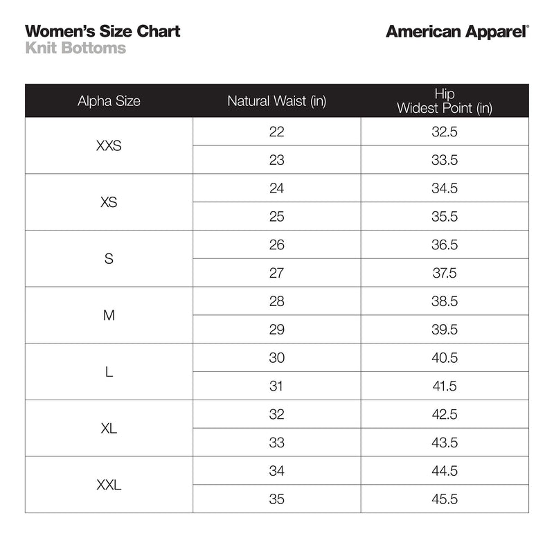[AUSTRALIA] - American Apparel Women's Interlock Running Short Small Black/White 