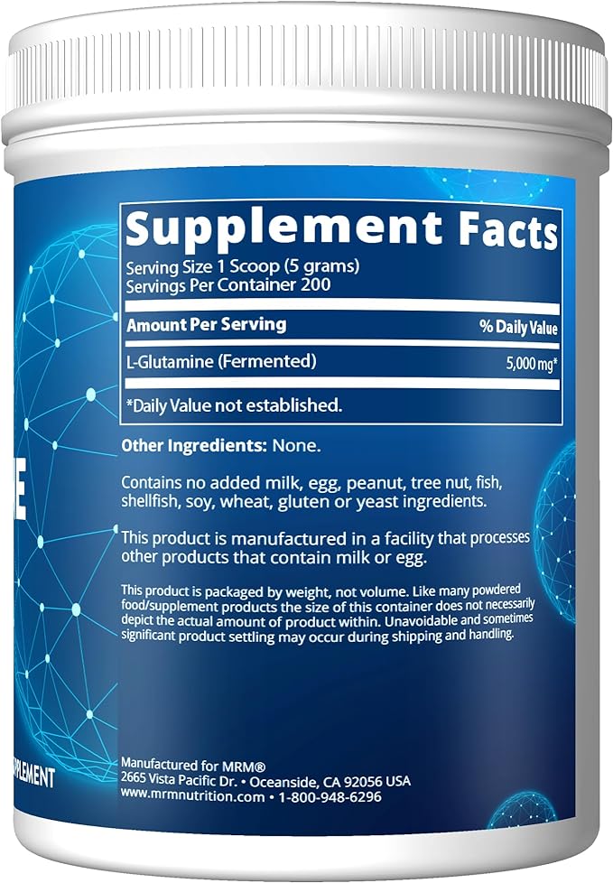 MRM L - Glutamine 1000g 2.2 lbs (1000 G) Directly shipped from overseas - BeesActive Australia