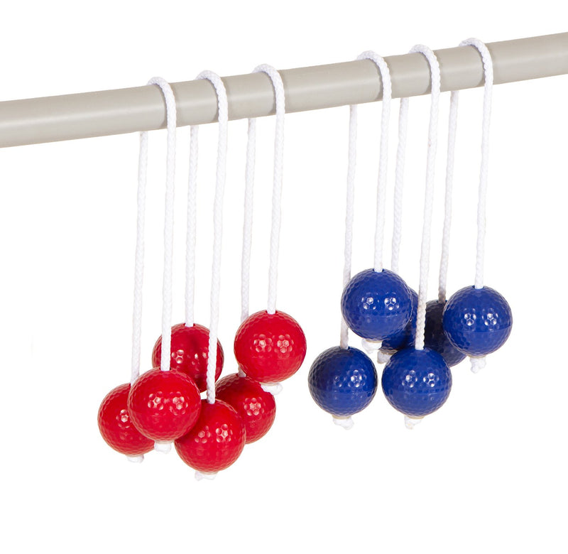 [AUSTRALIA] - Get Out! Ladder Toss Replacement Bola Strands 6 Pack, 3 Blue 3 Red, Ladder Toss for Backyard Games (Includes 6 Bolas) 