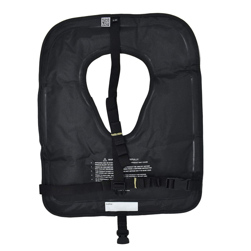 Scuba Choice Adult Black Snorkel Vest w/Name Box, Large - BeesActive Australia