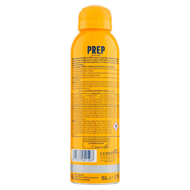 Prep Derma-Protective SPF 50 Sun Spray for Unisex, 5 Ounce - BeesActive Australia