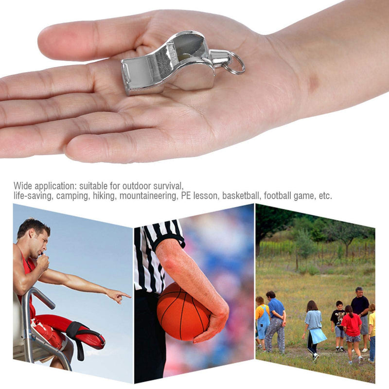 Whistle Metal Referee Game Training Whistle with Lanyard for Soccer Football Sports - BeesActive Australia