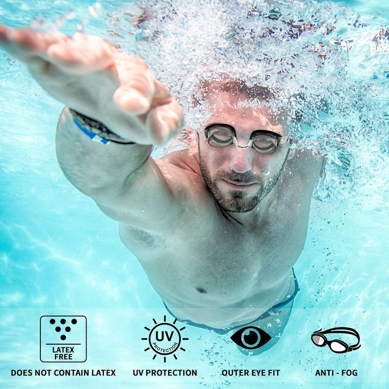 Water Gear Classic Goggle - Clear - BeesActive Australia