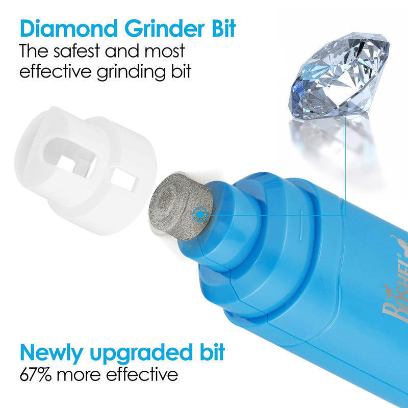 Boshel Dog Nail Grinder Replacement Head - Pet Nail Grinder Diamond Tip Replacement - 2 Pack Professional Dog Claw Smoothing Grinder Bits, Safe and Painless Replaceable Diamond Nail Grinder Tips - BeesActive Australia