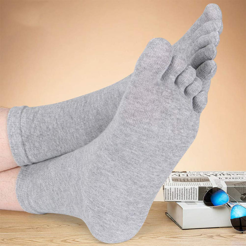 [AUSTRALIA] - Meaiguo Toe Socks Running Five Finger Crew Cotton for Men Women 3-4 Pack Multicoloured 