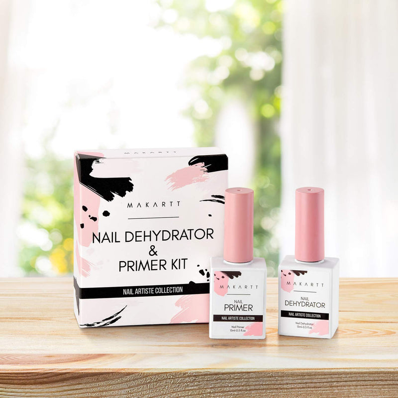 Makartt Nail Dehydrator and Nail Primer Bonder for Nail Prepping, Nail Protein Bond, Superior Bonding Primer for Gel Nail Polish Poly Extension Gel Acrylic Powder 0.5 oz P-123 - BeesActive Australia