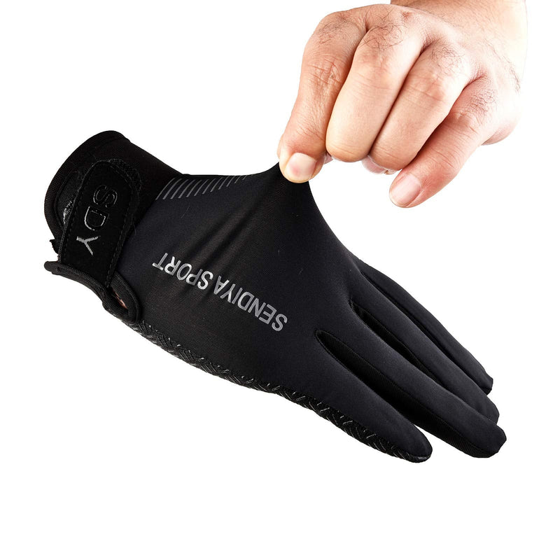 YHT Workout Gloves, Full Palm Protection & Extra Grip, Gym Fishing Fencing Gloves for Weight Lifting, Training, Fitness, Exercise (Men & Women) Black Medium - BeesActive Australia