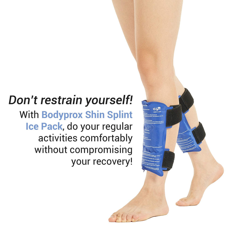 Shin Splint Ice Pack 2 Pack - Reusable Shin Cold and Hot Wrap for Shin Splints Pain Relief, Flexible Ice Pack for Runners - BeesActive Australia