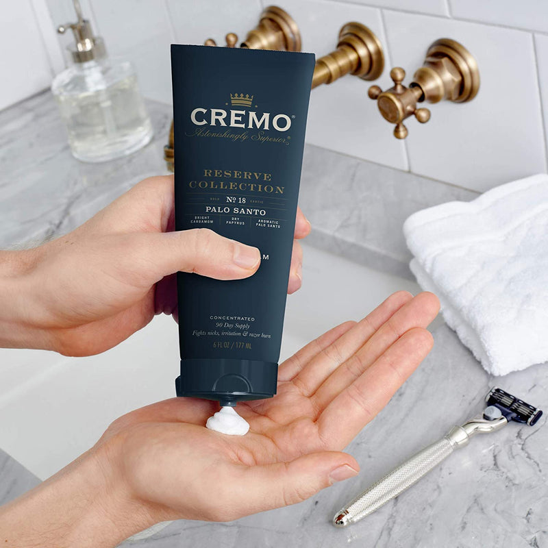 CREMO - Reserve Collection Palo Santo Concentrated Shave Cream For Men | Fights Razor Burns | 177ml - BeesActive Australia
