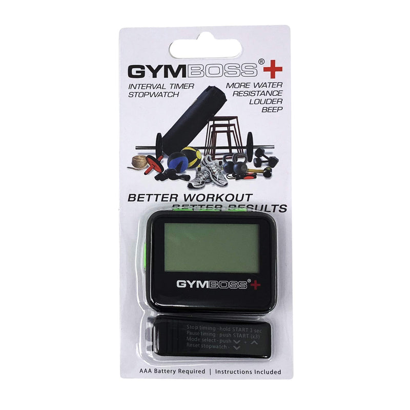 Gymboss Plus Interval Timer and Stopwatch Black / Green - BeesActive Australia