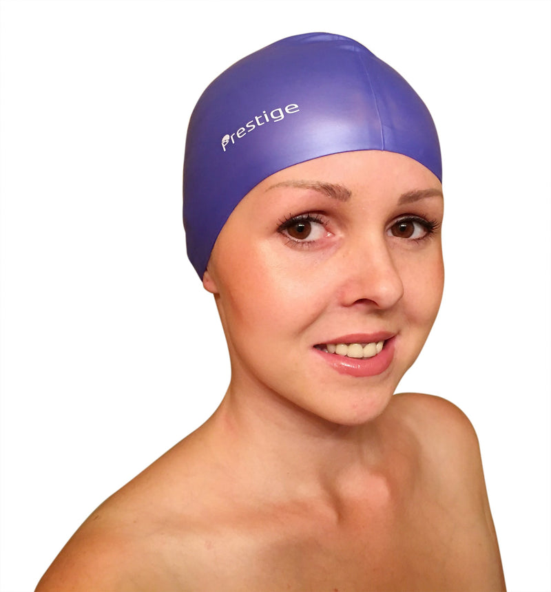 [AUSTRALIA] - Prestige Swim Cap for Women Men Kids Premium Quality black 