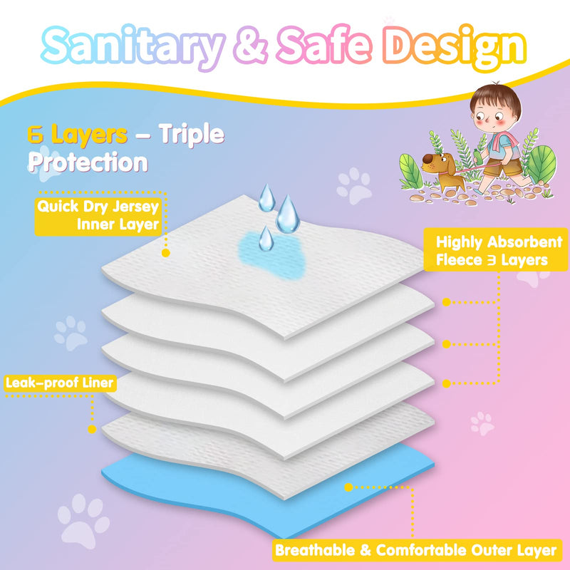 Washable Dog Diapers Female 3 Pack Reusable Premium Highly Absorbent Doggie Diapers, Flexible Puppy Diapers, Durable Leak-Proof Leopard Dog Diapers for Period Heat Incontinence Puppy Training Red & Blue & Purple Medium - BeesActive Australia