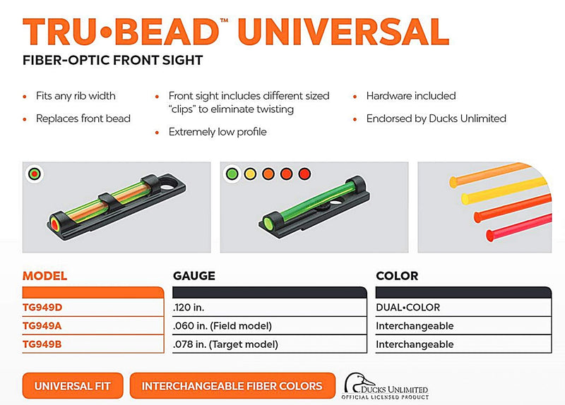 TRUGLO Tru-Bead .060 Field Model Universal Sight Multiple - BeesActive Australia