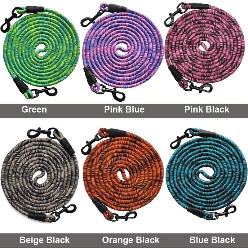 BTINESFUL 20FT Dog Tie-Out Rope + Bungee Dog Leash Extension (Black) - BeesActive Australia