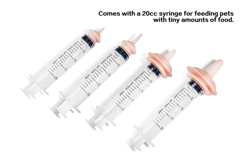 Pet Feeding Bottle for Kitten and Puppy 20cc Kitten Syringe Nipple 250cc and 100cc Nursing Bottles for Newborn Rabbits, Small Animals - BeesActive Australia