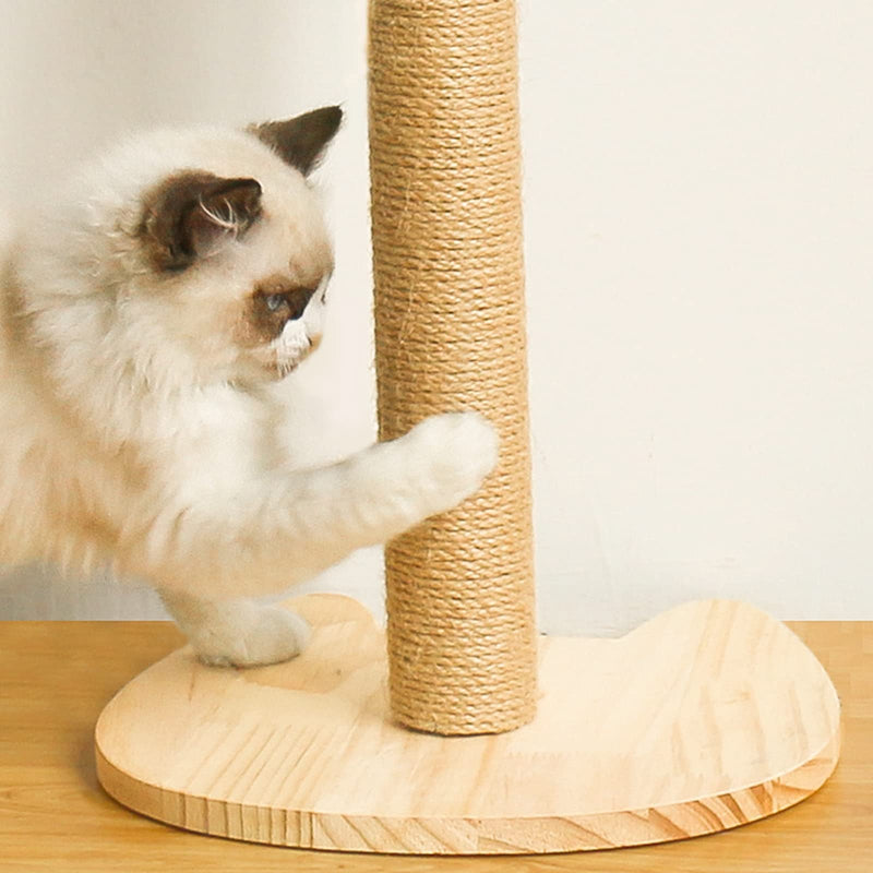 10 Inch Cat Scratching Posts Replacement Sisal Rope Scratcher Post with M8 Screws Jute Rope Scratcher Refill for Cat Tree Tower Refurbishment Cat Scratching Stump Heightening Parts, 4pcs - BeesActive Australia