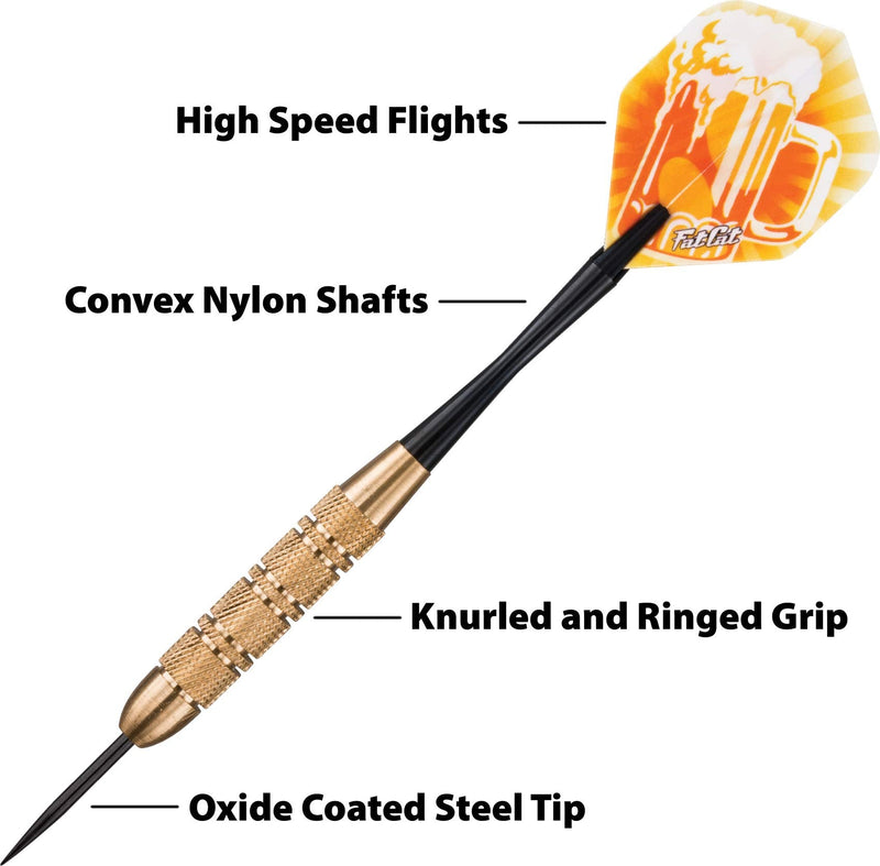 Fat Cat Beer Mug Steel Tip Darts, 17 Grams - BeesActive Australia