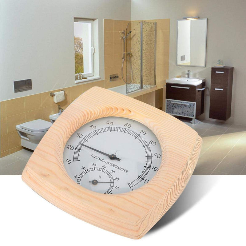 Greensen Sauna Thermometer Metal Dial Digital Sauna Thermometer and Hydrometer Thermometer Hygrometer Hygro-thermometer Sauna Room Accessory - BeesActive Australia