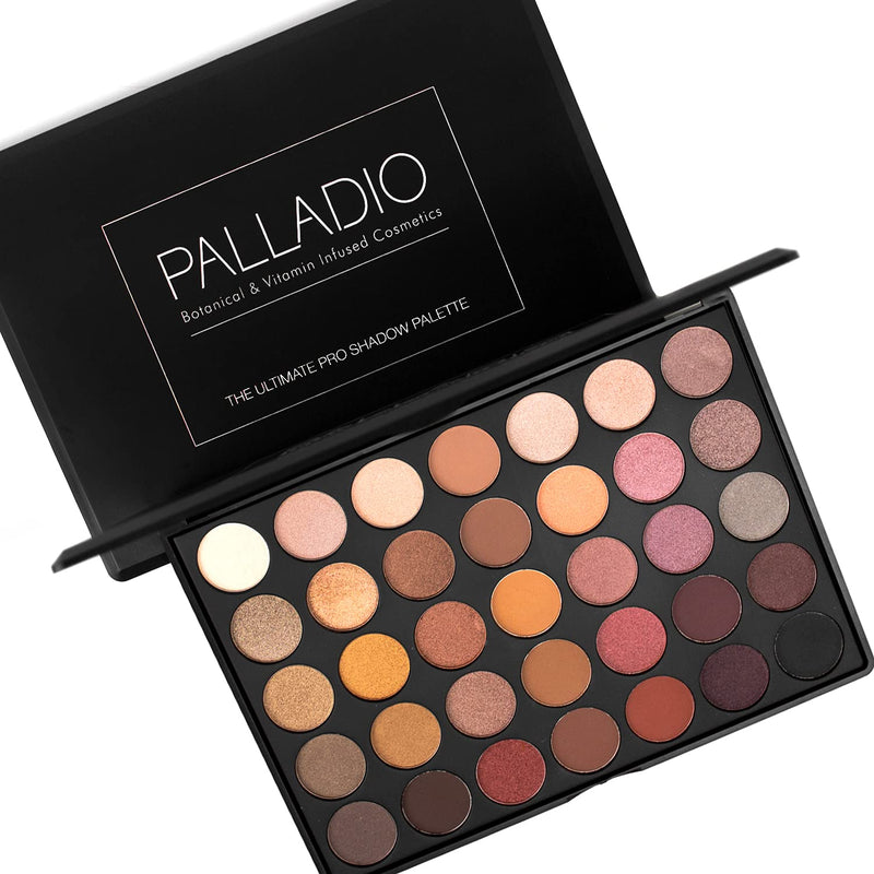 Palladio Ultimate Pro Eyeshadow Palettes, Professional and Personal Use, 35 High Pigmented Powder Colors, Matte, Shimmer, Satin Finishes, Long Lasting (FALL 2020) FALL 2020 - BeesActive Australia