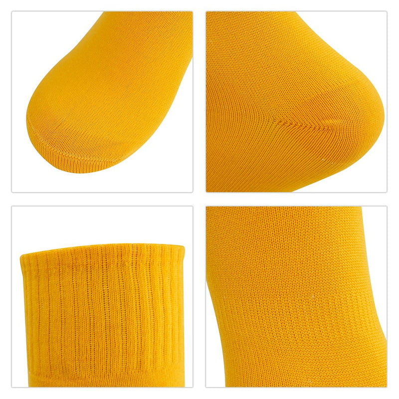 Soccer Baseball Softball Socks,Three street Unisex Knee High Solid Sport Tube Compression Football Socks 2-10 Pairs 006#10-pairs Orange Over Calf Compression Socks - BeesActive Australia