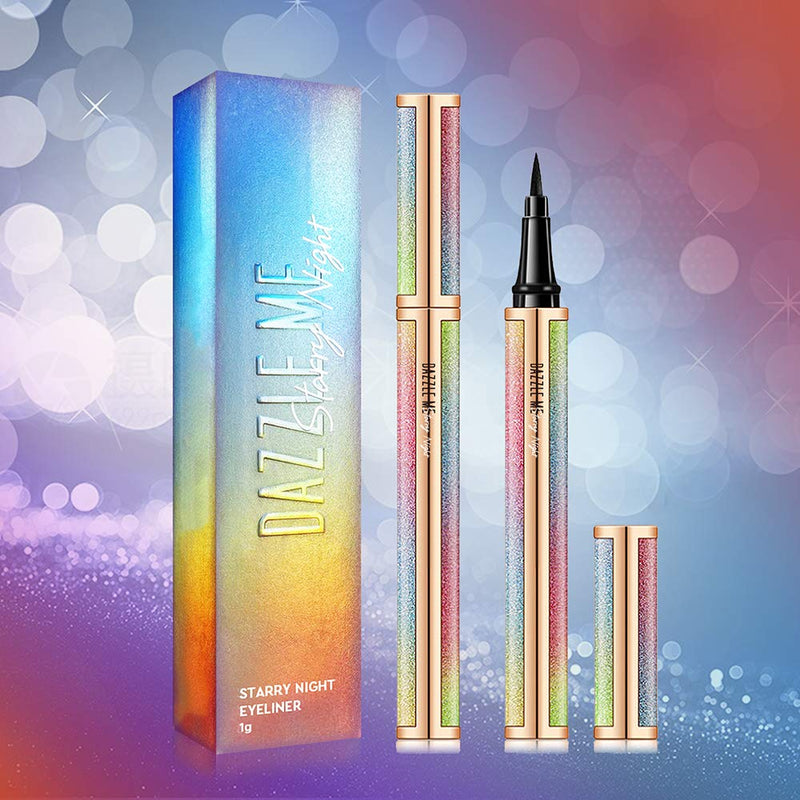 DAZZLE ME Starry Eyeliner, Waterproof Lasting Non Staining Liquid Eyeliner Pencil - BeesActive Australia