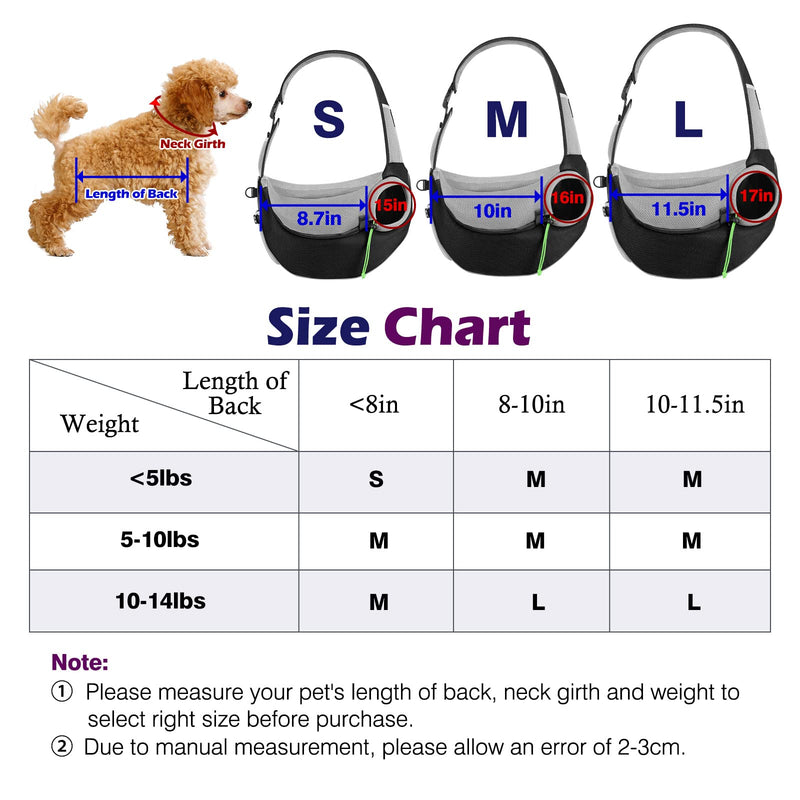 Pawaboo Pet Dog Sling Carrier, Hand Free Drawstring Dog Papoose with Adjustable Strap, Breathable Mesh Bag for Puppy Cat, Crossbody Satchel Dog Purse with Pocket for Outdoor Travel Large Rose Red - BeesActive Australia