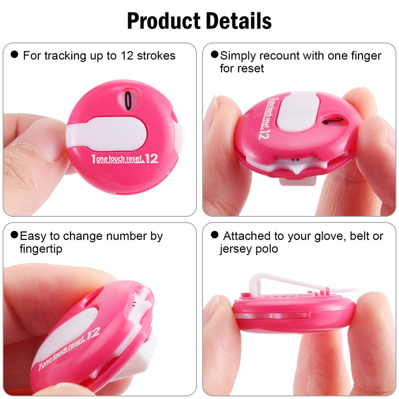 Frienda Golf Score Counter Mini Golf Stroke Counter with One Touch Reset and Simple Attachment to Scorekeeper Glove in, 3 Pieces - BeesActive Australia