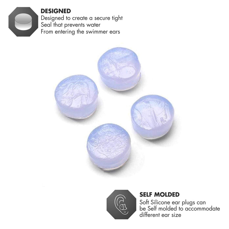 TYR Soft Silicone Ear Plugs, Clear - BeesActive Australia