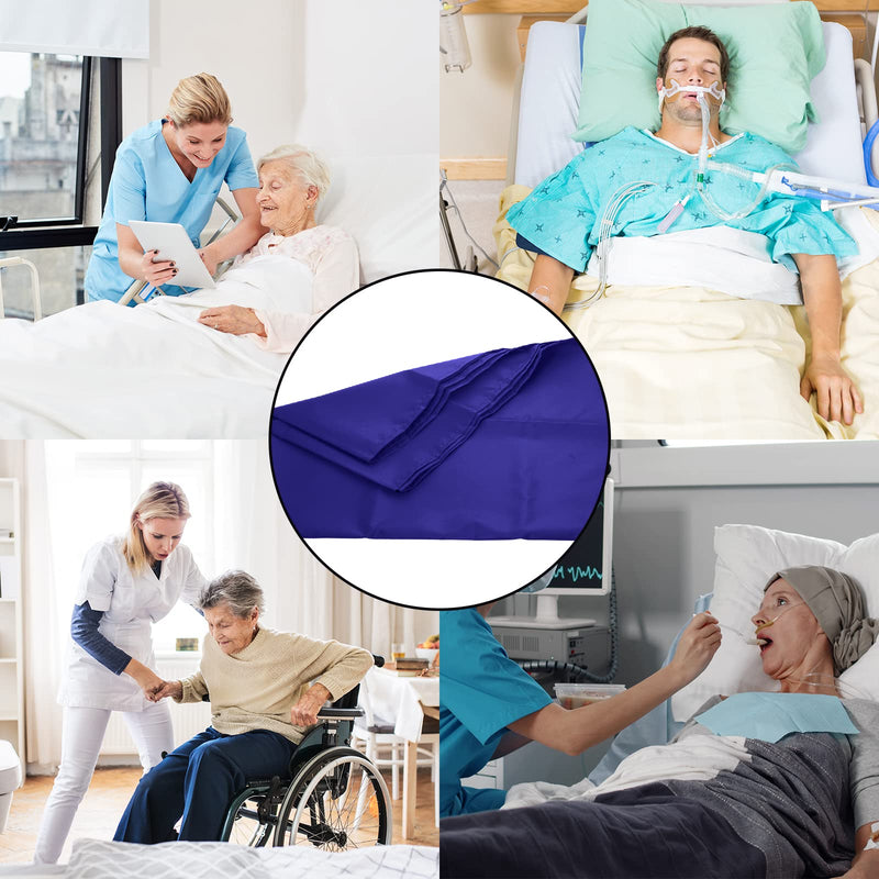LOSCHEN] Tubular Slide Sheet for Patient Transfer, Sliding Draw Sheets to Assist Moving Elderly for Cars, Vehicles, Wheelchairs Bed Transfers - Hospitals & Home Care (28"x47"(72x120cm), Navy Blue) 28"x47"(72x120cm) - BeesActive Australia