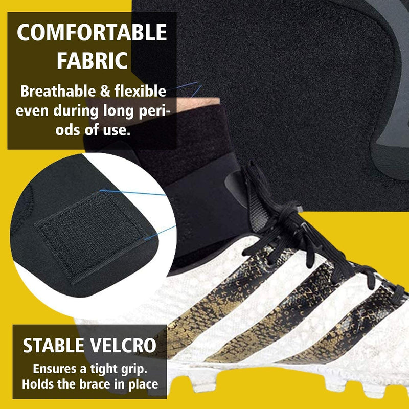 Ankle Supports for Weak Ankles GENERISE Adjustable Ankle Brace Provides Compression & Ankle Support for Sprained Ankle, Tendonitis, Ligament Damage & More - Black (Small (Left Foot)) Small (Left Foot) - BeesActive Australia