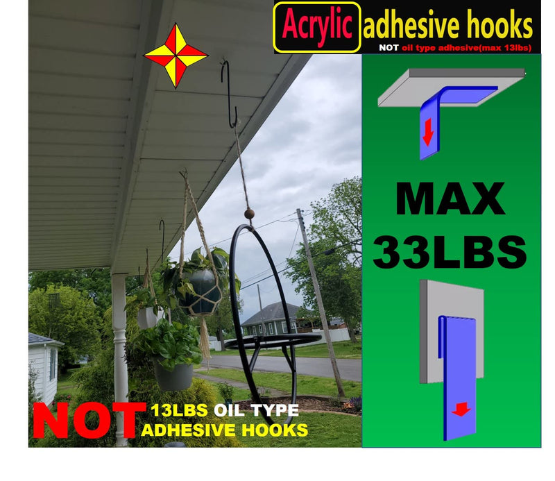 Adhesive Hooks, 20 Packs, 33lbs/15kg Premium Heavy Duty Wall Ceiling Hooks for Hanging, Damage Free, Clear Sticky Hanger for Kitchen, Bathroom Shower Outdoor Use. - BeesActive Australia