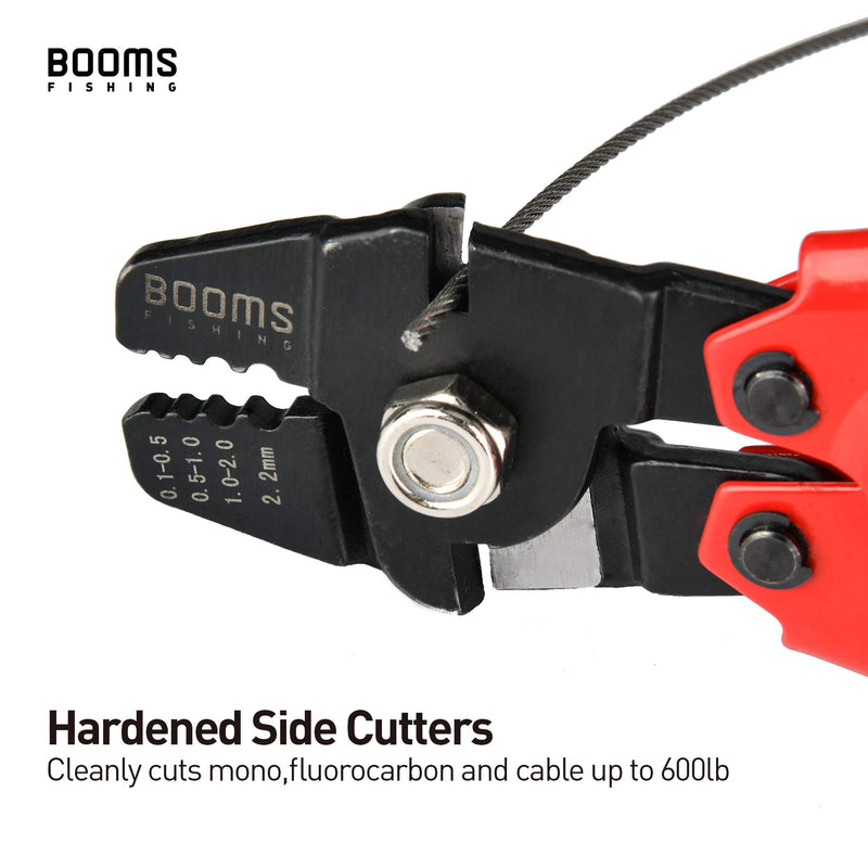 [AUSTRALIA] - Booms Fishing CP1 Fishing Crimping Pliers with Built-in Wire Cutters, for Easy Leader Making Crimper,Hardened Steel 