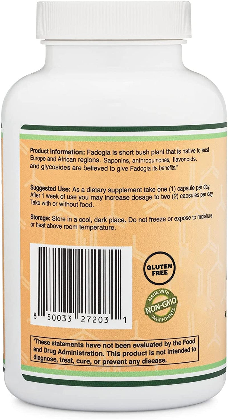 Fadogia Agrestis 600mg Per Serving (180 Capsules) Powerful Extract to Support Athletic Performance, Test Booster for Muscle Growth (Manufactured and Third Party Tested in The USA) by Double Wood - BeesActive Australia