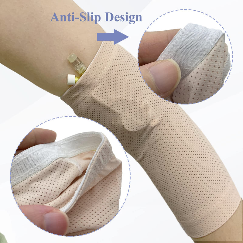 Ultra-Soft PICC Line Cover - Adult PICC Sleeve Arm Nursing Cast Protector,Non-Slip, Breathable, Comfortable (M) M - BeesActive Australia