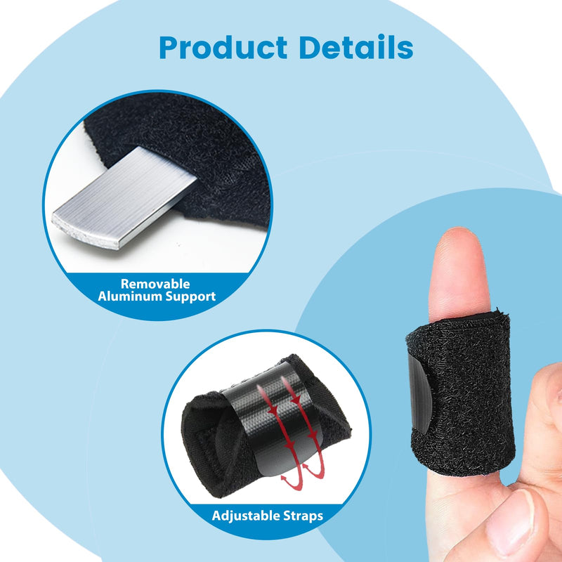 EDNYZAKRN 5Pcs Thumb Finger Splints, Finger Brace for Trigger Finger - Broken Finger - Arthritis - Straightening - Pain Relief, Finger Protectors Support for Thumb - Index - Middle - Ring - Pinky Fingers - BeesActive Australia