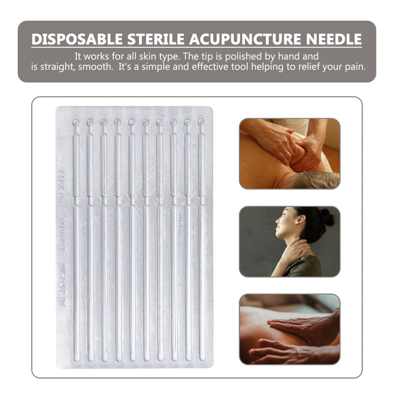 Artibetter 100PCS Acupuncture Pins Disposable Sterile Massage Pins for Muscle Relax Pain Relieving 4.1 Inch - BeesActive Australia