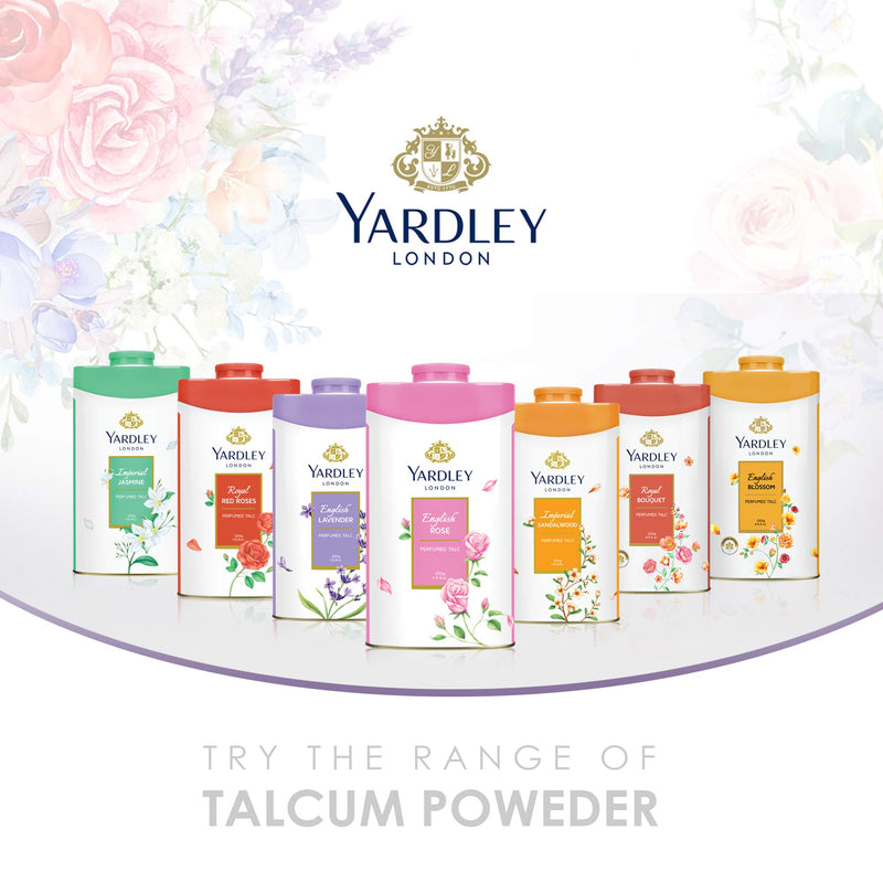 Yardley English Perfumed Talc, Rose - BeesActive Australia