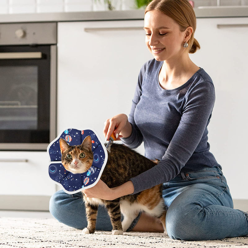 TIESOME Small Cat Cone Collar, Adjustable Kitten Recovery Cone Collar, Cat Cones After Surgery for Kittens, Fasteners Collars for Small Cats, Protective Cat Recovery E-Collar(Neck Diameter: 6.3-9inch) - BeesActive Australia