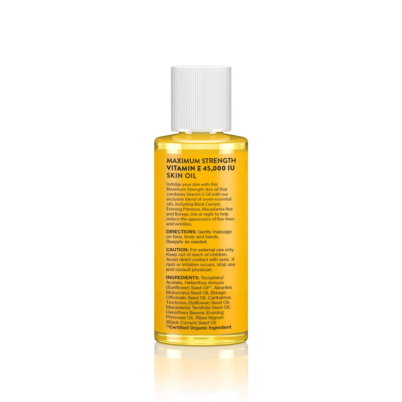 JASON Vitamin E 45,000 IU Skin Oil, Maximum Strength, 2 Ounce Bottle - BeesActive Australia